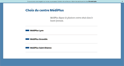 Desktop Screenshot of centremediplus.fr