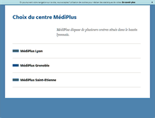 Tablet Screenshot of centremediplus.fr